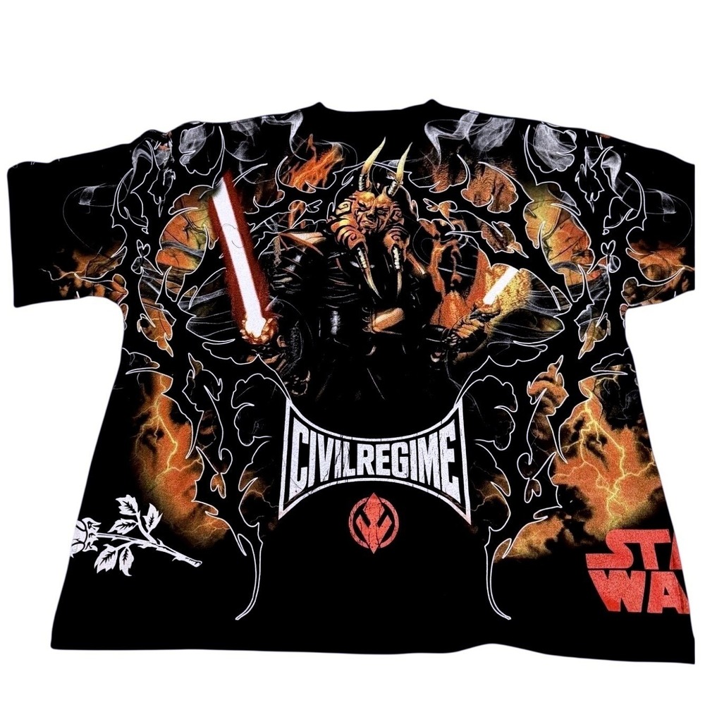 Civil Regime Star Wars Wyyrloks Darkside 199X Oversized Tee Black XL